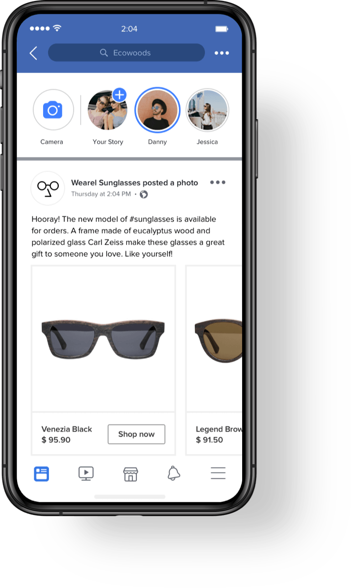 facebook on phone